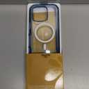 Miracase Magnetic for iPhone 16 Pro Case Full-Body Phone with Built-in Glass Screen Protector, [Compatible with MagSafe] Military Drop Proof 16 Pro Cover Bumper 6.3 inch, Clear Blue