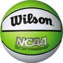 WILSON NCAA Killer Crossover Outdoor Basketball - Size 5 - 27.5", Lime/ White