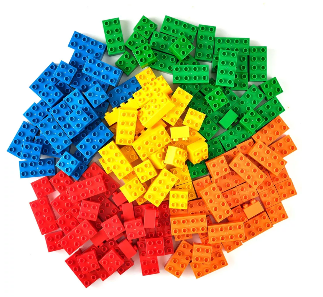 Best Blocks Big Blocks Set, Large Building Blocks for Ages 3 and Up, 100% Compatible with All Major Brands, Classic Colors, 204 Pieces