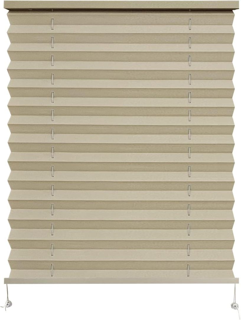 Dulepax RV Blinds: 20" W x 24" L Cappuccino RV Pleated Shades for Camper, Travel Trailers, Motorhome Windows
