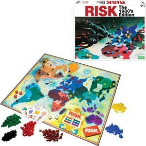 Risk The 1980's Edition with Original 1980's Artwork and Components by Winning Moves Games USA, Strategy Board Game of World Domination for 2 to 6 Players, Ages 8+