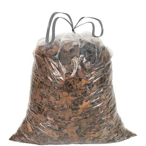 Ultrasac 39 Gallon 1.0 MIL Clear Drawstring Trash Bags - 33" x 40" - Pack of 70 - For Lawn & Leaf
