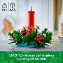 LEGO Christmas Table Decoration Building Toy for Kids - Brick-Built Holiday Centerpiece & Festive Room Decor - Christmas Craft for Girls & Boys, Ages 12+ - Gift Idea for Families - 40743