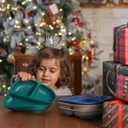 BABELIO Powerful Suction Plates for Baby and Toddler, 100% Food Grand Silicone, Divided, BPA Free, Microwave & Dishwasher Safe, Stay Put, 3 Pack