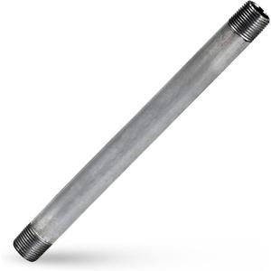 Supply Giant QDHM1124 Steel, Pre Cut Industrial Pipe Schedule 40 Threaded Fitting, 1-1/4'' x 24", Galvanized