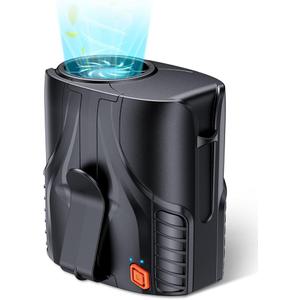 2025 Portable Personal Waist Fan &Neck Fan Up to 40H Runtime 10000mAh Rechargeable ClipOn Fan, 16000RPM Brushless Motor, 5 Speeds HandsFree Use, Personal Body Cooling for Camping/Worksites/Outdoor, Black