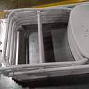 5 Pk. Stackable Wedding Party Event Chairs 400 lb. Capacity Premium White Plastic Folding Chair