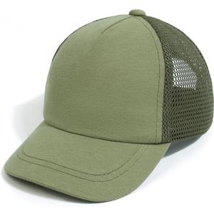 Mesh Toddler Baseball Cap, Adjustable Breathable Sun Hat for Kids | Breathable mesh back, soft cotton polyester fabric, rear adjustable closure, sizes 0-8T for daily outdoor wear (Silver)