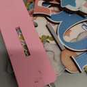 6 Pcs Elephant Gender Reveal Table Decorations He or She Baby Shower Party Centerpieces Elephant Theme Gender Reveal Blue and Pink Wooden Signs for Baby Shower Newborn Decor Party Supplies