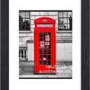 8x10 Picture Frame Black Set of 6,Display Pictures 5x7 with Mat or 8x10 Without Mat for Wall Mounting or Table Top Display, Photo Frames Collage for Wall