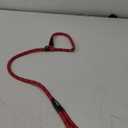 TwoEar Dog Slip Rope Leash - 6FT Heavy Duty Training Leash with Reflective Threads for Small to Large Dogs (Slim, Red)