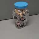 30 Pack Halloween Ring Candy - Individually Wrapped Holiday Themed Skull Candys Packed in a Skull Jar  Trick Or Treat Strawberry And Tutti Frutti Delicious Candys - Bulk Halloween Suckers Great Use, For Kids, Trick Or Treat, Party Favor, Classrooms, Goodie Bags