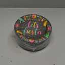 Sparkle and Bash 80 Pack Black Let's Fiesta Paper Plates for Cinco de Mayo Party Decorations, Taco Party, and Baby Shower Decorations (9 Inches)