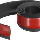 PATIKIL Peel and Stick Molding Trim for Walls, 10 Feet x 2 Inch Baseboard Trim Self Adhesive Wall Molding Trim Flexible PVC for Walls Home Protection Door Window Finishing Trim, Black