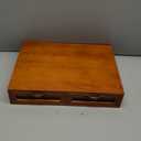 Wooden K-Cup Organizer - Coffee Pod Storage Box, 15.6 * 11.7 * 3.1 in, Compatible for Keuring Pod Holder, 30-50 Pod Capacity, No Assembly Required, Tea Bag Organizer Counter, Coffee Stand with Drawer