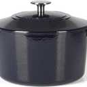 Martha Stewart Gatwick 4 Quart Enamel Cast Iron Dutch Oven - Navy Blue