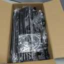 SONGMICS Shoe Rack, 4-Tier Shoe Organizer, Metal Storage Shelf, Upright or Upside Down, for 20-25 Pairs, Stackable, for Entryway, 11.8 x 36.2 x 29.1 Inches, Black ULSA14BK