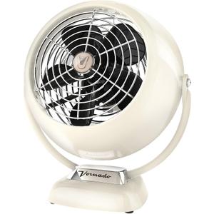 Vornado VFAN Jr. Vintage Metal Desk Fan, 2-Speed, Retro Air Circulator with Adjustable Tilt, Fan for Bedroom, Office and Dorm Room Cooling, Vintage White, 6.1 X 10.1 X 11.4 Inches