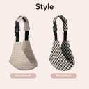 Baby Sling Carrier, Premium Cotton Linen Baby Sling,Adjustable Baby Carrier for 10-35 lbs,Portable and Lightweight(Houndstooth), 3-6M