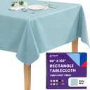 Gee Di Moda Rectangle Tablecloth - 60 x 102 Inch Baby Blue Table Cloth for 6 Foot Rectangle Tables - Heavy Duty Washable Fabric - for Holiday Party, Dinner, Weddings, Baby Shower & Events