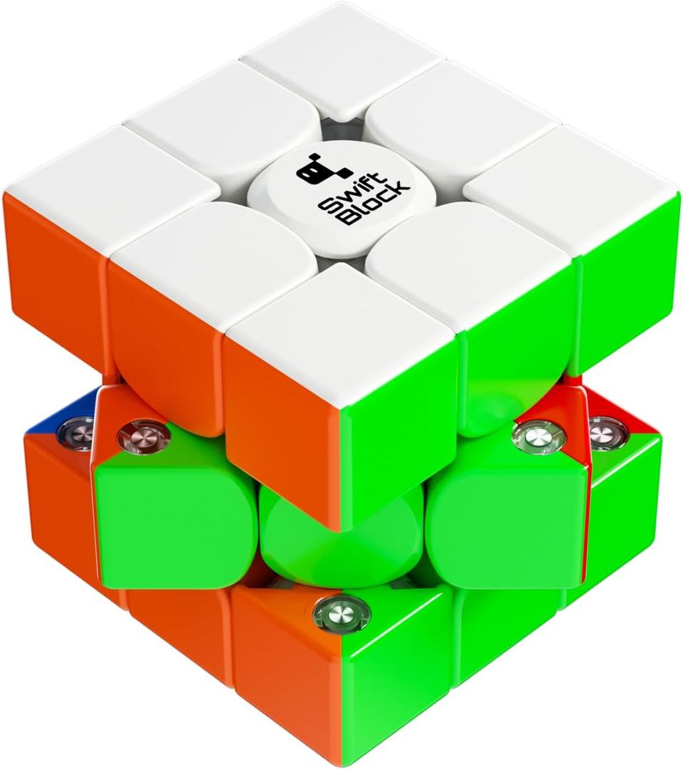 3x3 Maglev Magnetic Speed Cube, Smooth and Fast Puzzle with 48 Magnetic Capsules, Adjustable Tension and Durable Stickerless Design for Kids and Adults