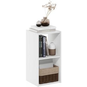 Furinno Pelli Cubic Storage Cabinet, 2x1, White, 2-Cube