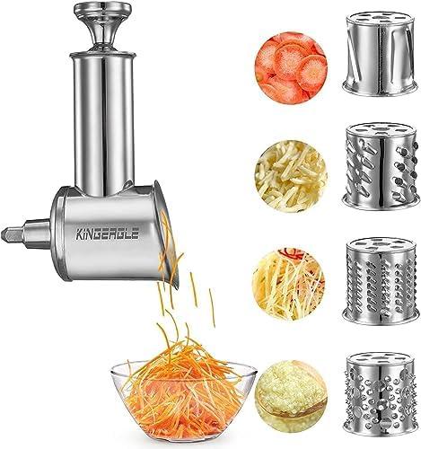 Amazon.com: Stainless Steel Slicer Shredder Attachment for KitchenAid Mixer, Cheese Grater Attachment, Food Slicer for KitchenAid Mixer, Accessories for Kitchenaid: Home & Kitchen