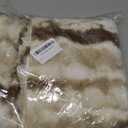 ZYFZCLBL Faux Fur Cushion Cover, Square Solid Cushion Pillowcase Decorative Pillow Cover Luxury Soft Cozy Fluffy Pillow Covers for Bed/Couch, Pack of 2, 22" x 22" Inch, Brown Print