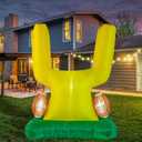 Football Party Decor Inflatable Football Goal Post Decoration,Football Birthday Outdoor Decorations Blow Up Football Goal Post for Tailgate Decorations Game Day