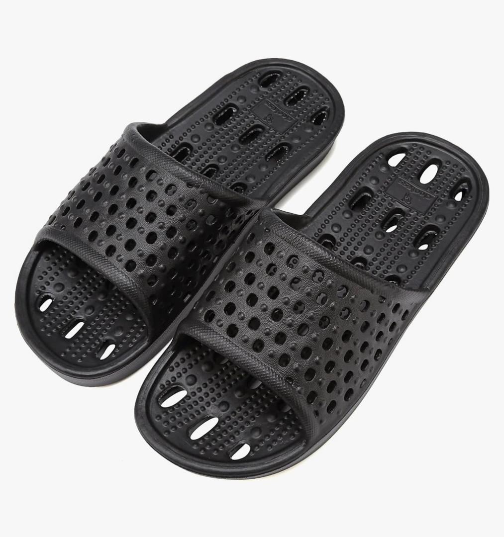 clootess Shower Shoes Slide for Men and Women Holes Bath Slipper Bathroom Sandal Pool Gym College Dorm Non-Slip 42-43 clootess Shower Shoes Slide for Men and Women Holes Bath Slipper Bathroom Sandal Pool Gym College Dorm Non-Slip 42-43