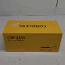 Leaf Blower Cordless with 2 Batteries and Charger, 21V Electric Leaf Blower with 2 Speed Modes, 2.0Ah Lightweight Battery Powered Blowers for Lawn Care, Patio, Blowing Leaves (Yellow)