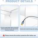 CroBlissful Acrylic Draft Cover with Front Overhanging Panel Shield for Lab Equipment or Office Use(15 x 15 x 15 Inches)
