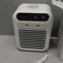 Mini Air Conditioners, 25W Rechargeable Portable AC Unit, Personal Cooling Fan with 2 Speeds & 2 Cool Air Spray, Small Room Air Conditioners for Bedroom, Office, Outdoor