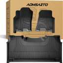 Floor Mats Fit for 2025 2026 Dodge Ram 1500 Crew Cab(with Rear Under-Seat Factory Storage Bucket Seat) - Custom Fit All Weather Protection TPE Anti-Slip Floor Liners 1st & 2nd Row Full Set Car Mats