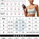 RUNNING GIRL Y-Back Sports Bras for Women, Medium Impact Wirefree Padded Bra Workout Crop Top Longline Sports Bra Push up (XXXL)