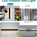 2 Pack Outdoor LED Wall Lights, 32 inch Modern Exterior Lighting Fixtures LED Linear Outdoor Wall Sconces Lighting for Porch Patio Garage Door Garden Yard Indoor Yard, House
