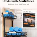Sevenblue 3 Pack Under Sink Organizer, Height Adjustable 2 Tier Pull-Out Metal Under Kitchen Sink Organizer, Multi-Purpose Storage Shelves for Kitchen Bathroom Cabinet