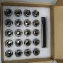 GAsupply 12x1.5 Lug Nuts Spline, Closed End Chrome Acorn Tuner Lug Nuts 1.38" 35mm Tall Conical Seat 60 Degree for Aftermarket Wheels, Pack of 20+1 Spline Tuner Socket Key