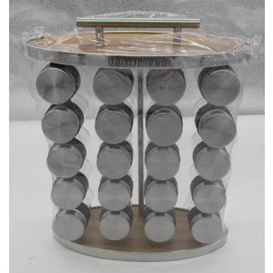 Spice Rack with 20 Jars, Spice Rack Organizer