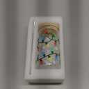 Christmas Gifts, 18oz Color Changing Christmas Lights Iced Coffee Can Glass, X-mas Glass Cup with Lid and Straw, Holiday Tumbler