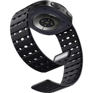 Bandletic Magnetic Silicone Band Compatible with Samsung Galaxy Watch 8 40mm 44mm / Watch 8 Classic 46mm 2025, No Gap Soft Breathable Replacement Strap for Men Women, Black