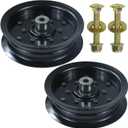 2 Pack 197379 Idler Pulley Replaces 532196106, 532197379, Craftsman 196106 for Husqvarna z254f Z254 YTH24V48 YTH24K48 YTH2348 YTH22V46 YTH20K46 YTH18542 RZ5426 RZ5424 MZ54 LGT2654 Mowers