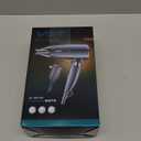 VGR Dual Voltage(100~250V) Travel Hair Dryer with European Plug Adapter for International Travel, Portable Hair Dryer with Concentrator Nozzles S25