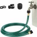 Short Hose 10FT Flexible for Connection: 1/2" PVC Water Hose Lightweight and Leakproof for Small Gardens Reels Drip Irrigation Outdoor Faucet Extension