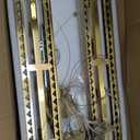 PAFEE 35.4" Brushed Gold Rectangular Crystal Chandelier for Dining Room