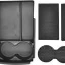 Centre Console Storage Box Car Cup Holder Center Console Organizer for Tesla for Model S X 2016 2017 2018 2019 2020 2021 Armrest Storage Box Tray