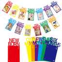 Buryeah Rainbow 1st Birthday Photo Banner for Baby from Newborn to 12 Months One Year Photo Banner with Frame First Birthday Party Decorations for Girl Monthly Milestones Garland