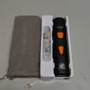 Dog Nail Grinder with 2 LED Lights Powerful 2 Speeds Super Quiet Dog Nail Trimmers with 3 Grinding Wheels Rechargeable Pet Dog Nail Clippers for Large Medium Puppy Dogs Dog Nail File Cat Nail Clipper (Black)