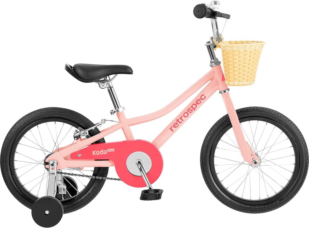 Retrospec Koda Plus Kids Bike for Boys & Girls Ages 4-6 Years - 16" (Blush)