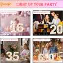 Pooqla 18th Birthday Decorations for Girls Boys, Light Up Number 18 for Party Table Decorations, 18th Birthday Gift for Her Him, Backdrop Wall Decor for 18th Wedding Anniversary Decoration